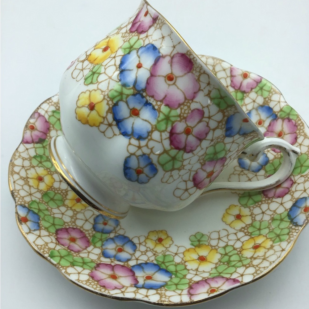 Vintage Royal Albert Tea Cup and Sauce, Floral Poppies